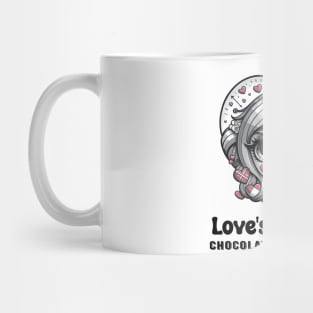 Enchanting Gaze: Love's Whimsical Portrait Mug